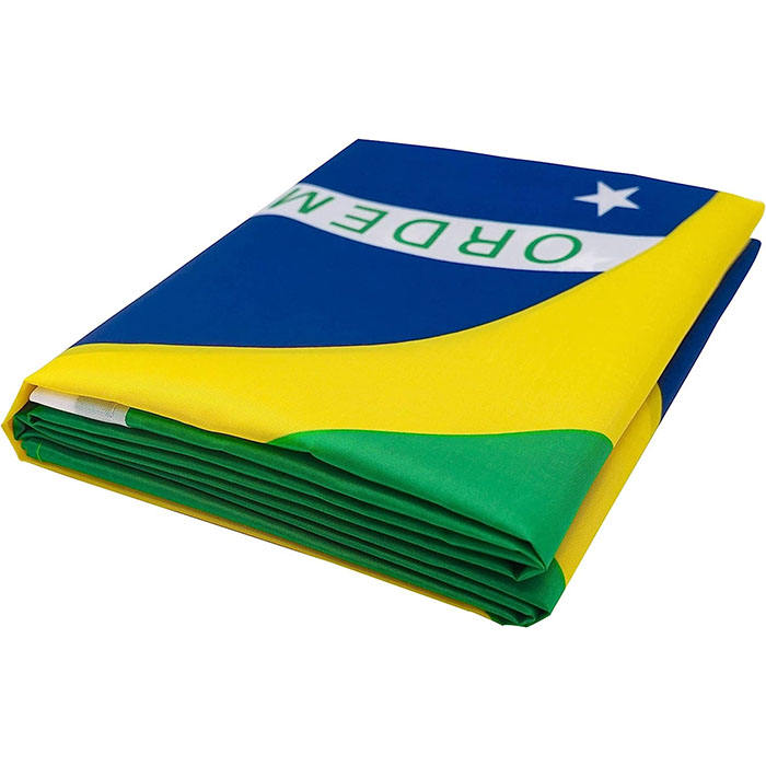 Brazil Country Flag – Polyester Silk Double-Sided Printing 90 x 150 cm