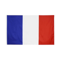 VIBENATION France French Flag Tricolor, Double-Sided Printed 68D Polyester, 3x5 Ft (90x150 cm), Indoor Outdoor with Brass Grommets, for Home Garden Sports Parties
