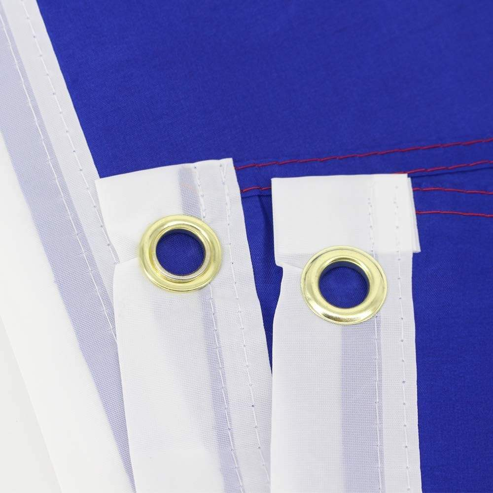 VIBENATION France French Flag Tricolor, Double-Sided Printed 68D Polyester, 3x5 Ft (90x150 cm), Indoor Outdoor with Brass Grommets, for Home Garden Sports Parties