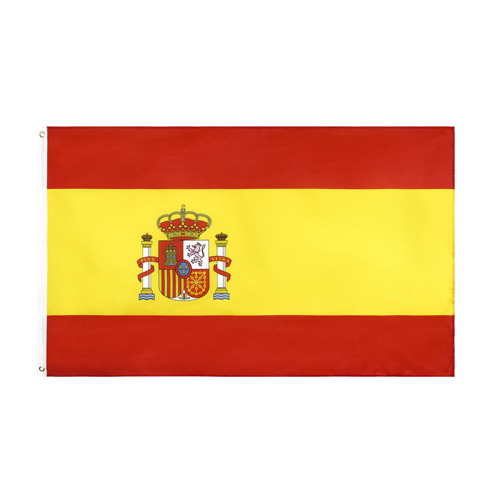 Spain Country Flag – Polyester Silk Double-Sided Printing 90 x 150 cm