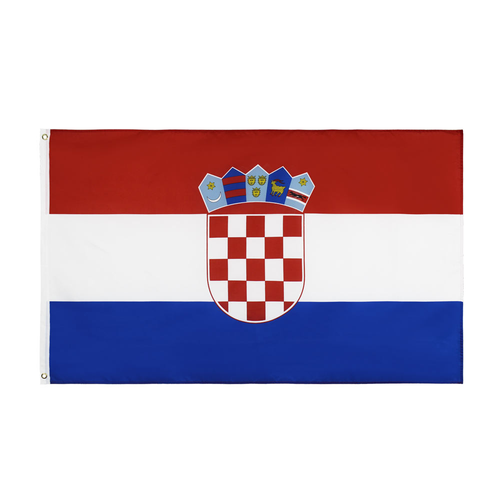 Croatia Country Flag – Polyester Silk Double-Sided Printing 90 x 150 cm