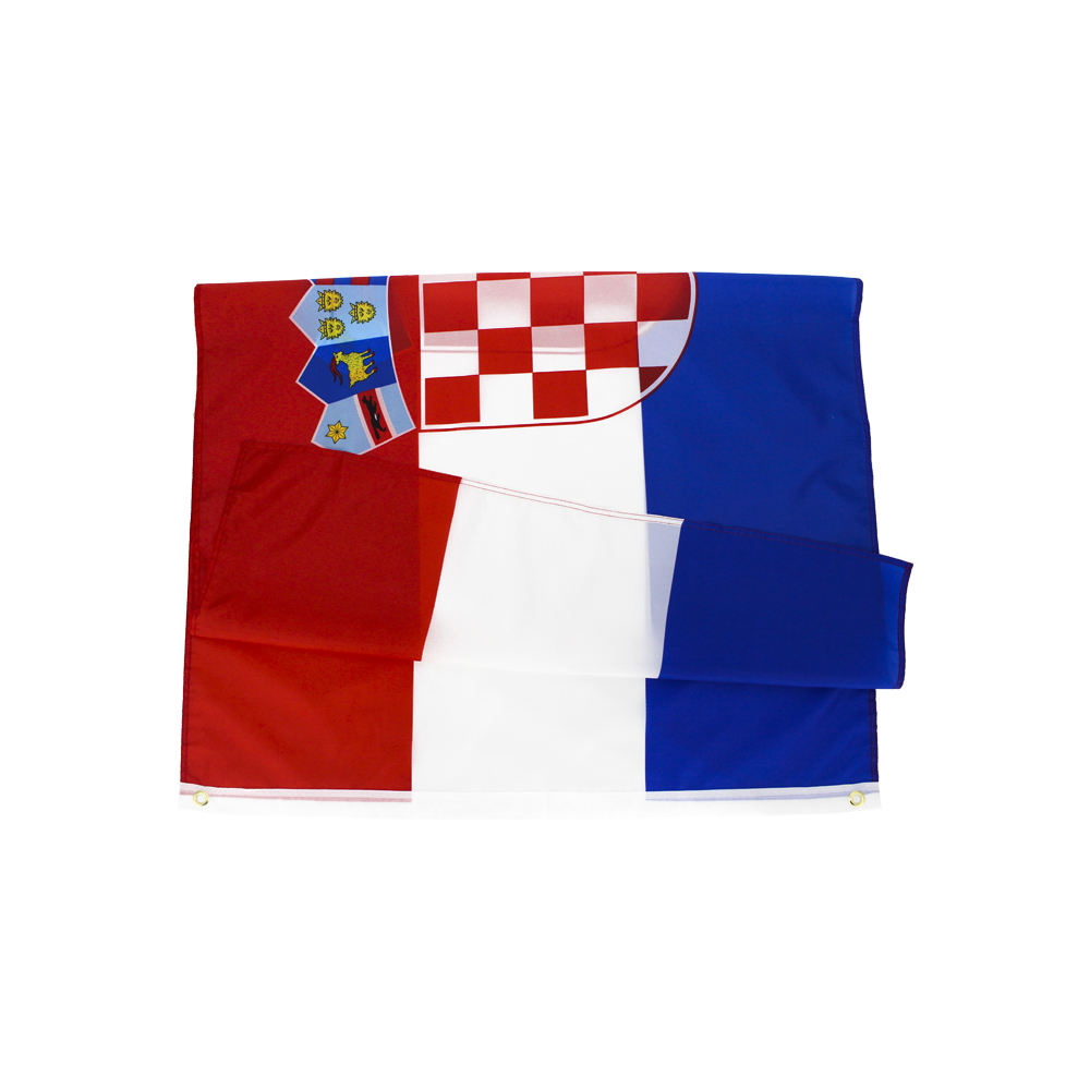 Croatia Country Flag – Polyester Silk Double-Sided Printing 90 x 150 cm