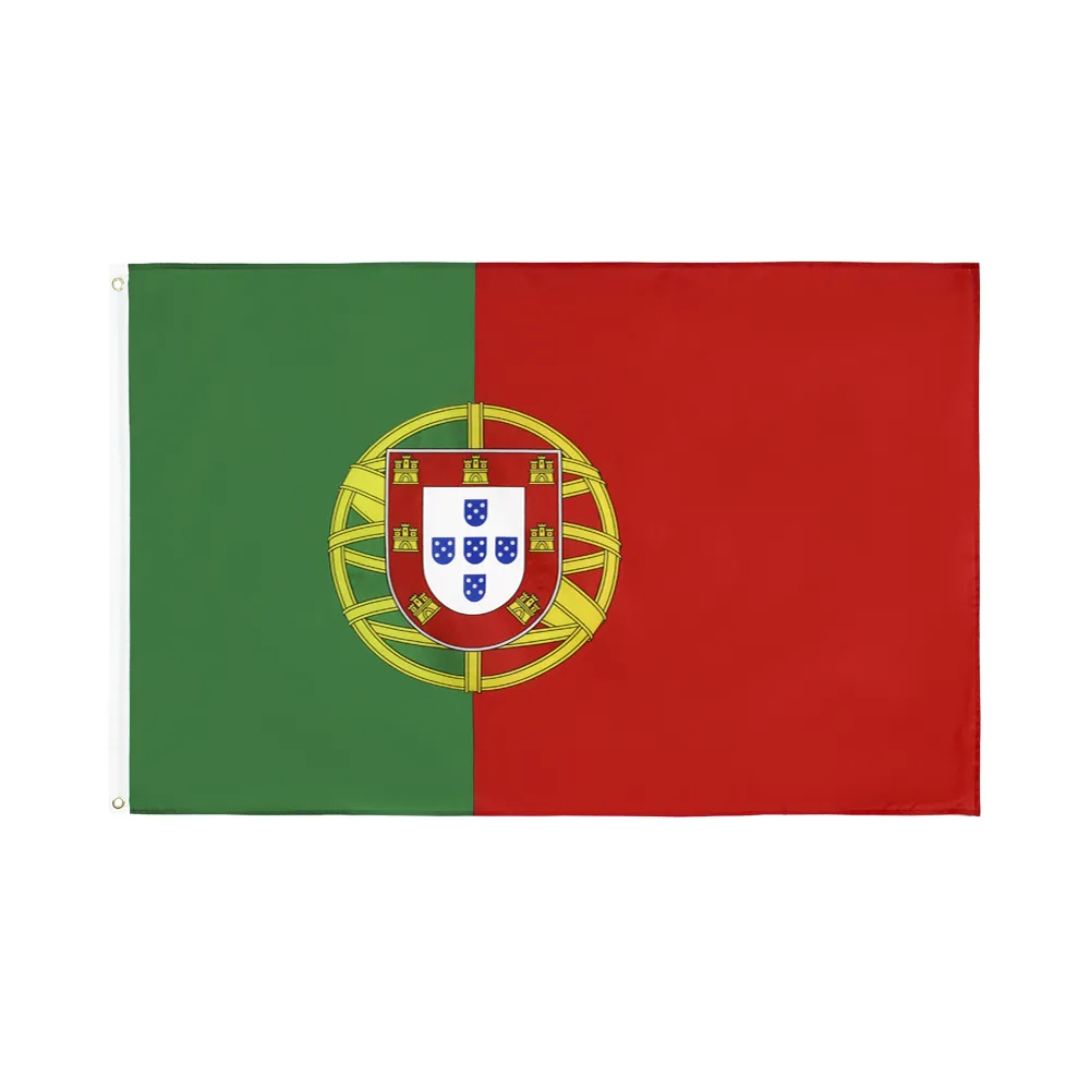 Portugal Country Flag – Polyester Silk Double-Sided Printing 90 x 150 cm