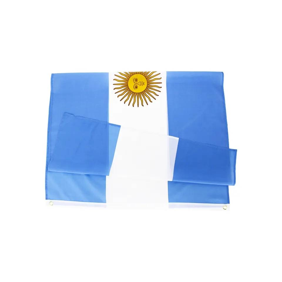 Argentina Country Flag – Polyester Silk Double-Sided Printing 90 x 150 cm
