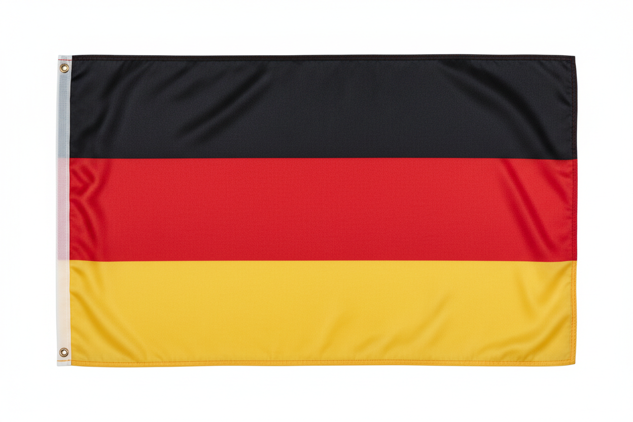 Germany Country Flag – Polyester Silk Double-Sided Printing 90 x 150 cm