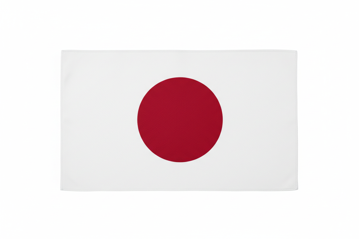 Japan Country Flag – Polyester Silk Double-Sided Printing 90 x 150 cm