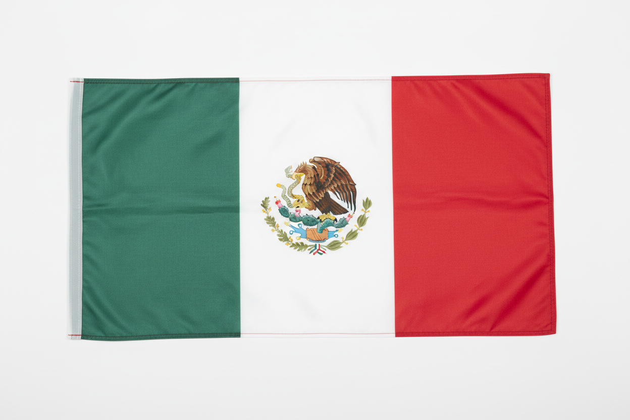 Mexico Country Flag – Polyester Silk Double-Sided Printing 90 x 150 cm