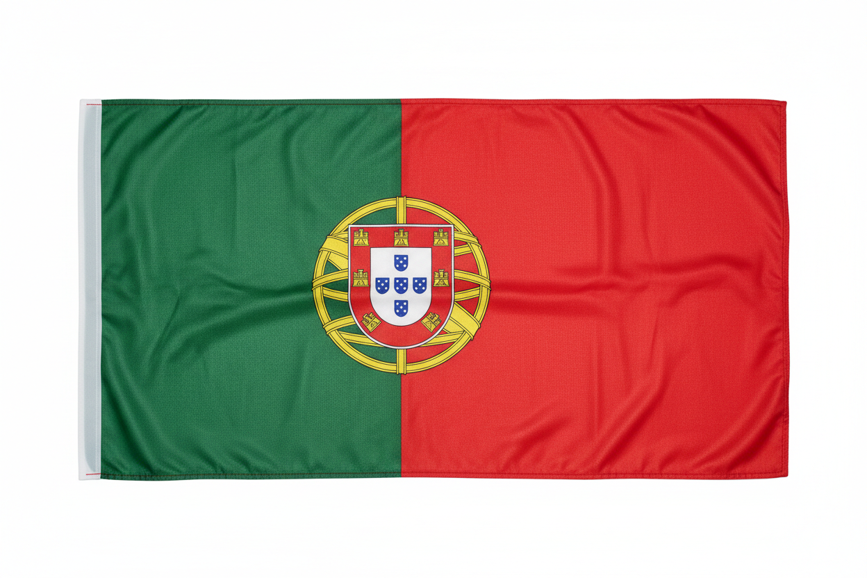 Portugal Country Flag – Polyester Silk Double-Sided Printing 90 x 150 cm
