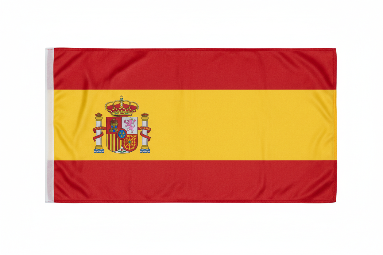 Spain Country Flag – Polyester Silk Double-Sided Printing 90 x 150 cm
